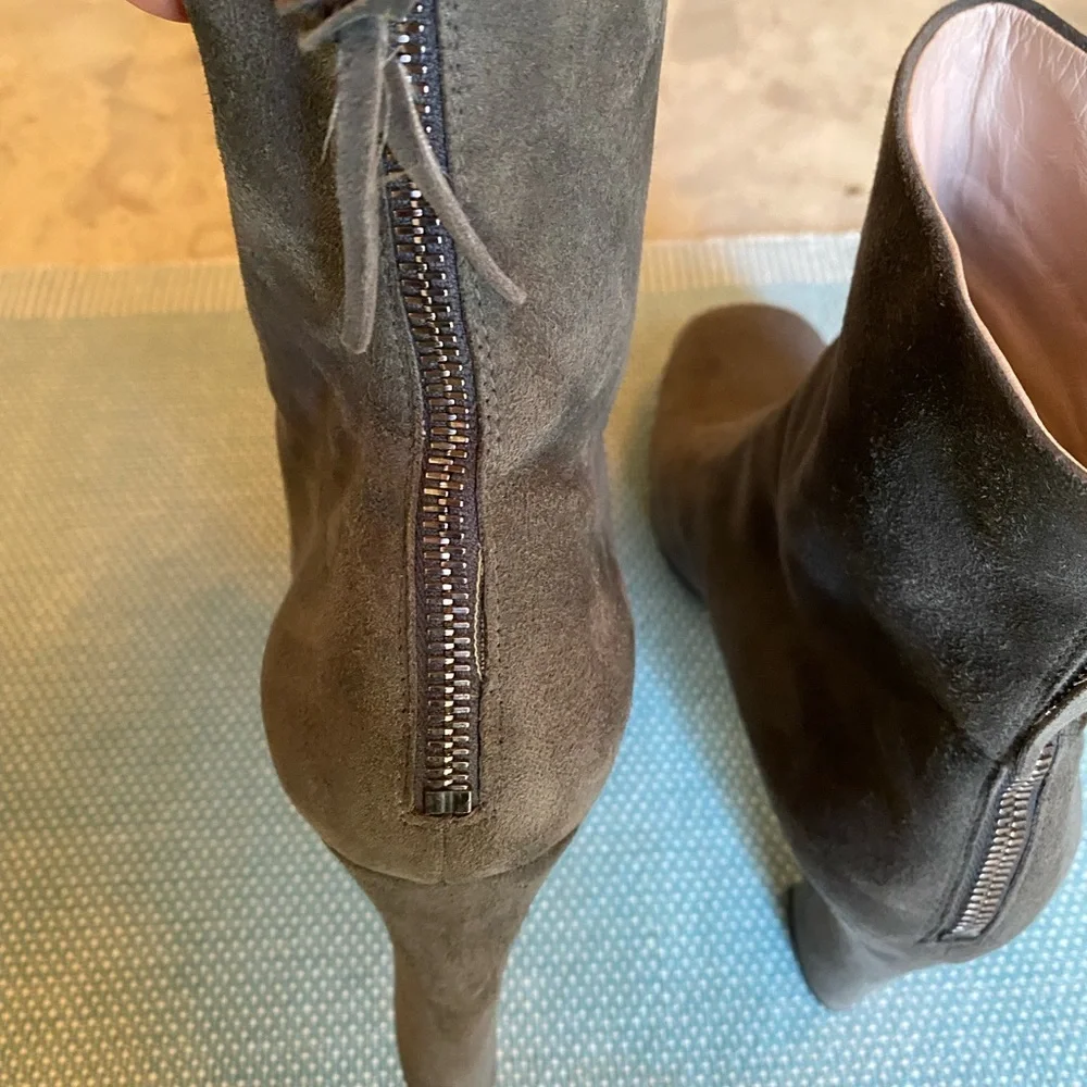 Miu Miu Suede Leather Ankle Boots